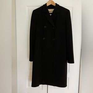 Authentic Dolce & Gabbana black doubled breasted overcoat jacket